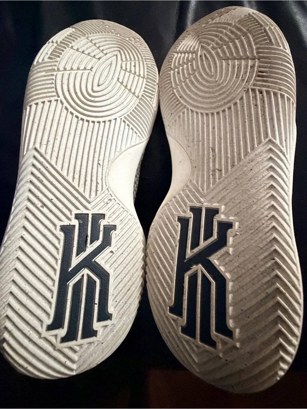 Nike Gray and Black Patterned Kids Sneakers